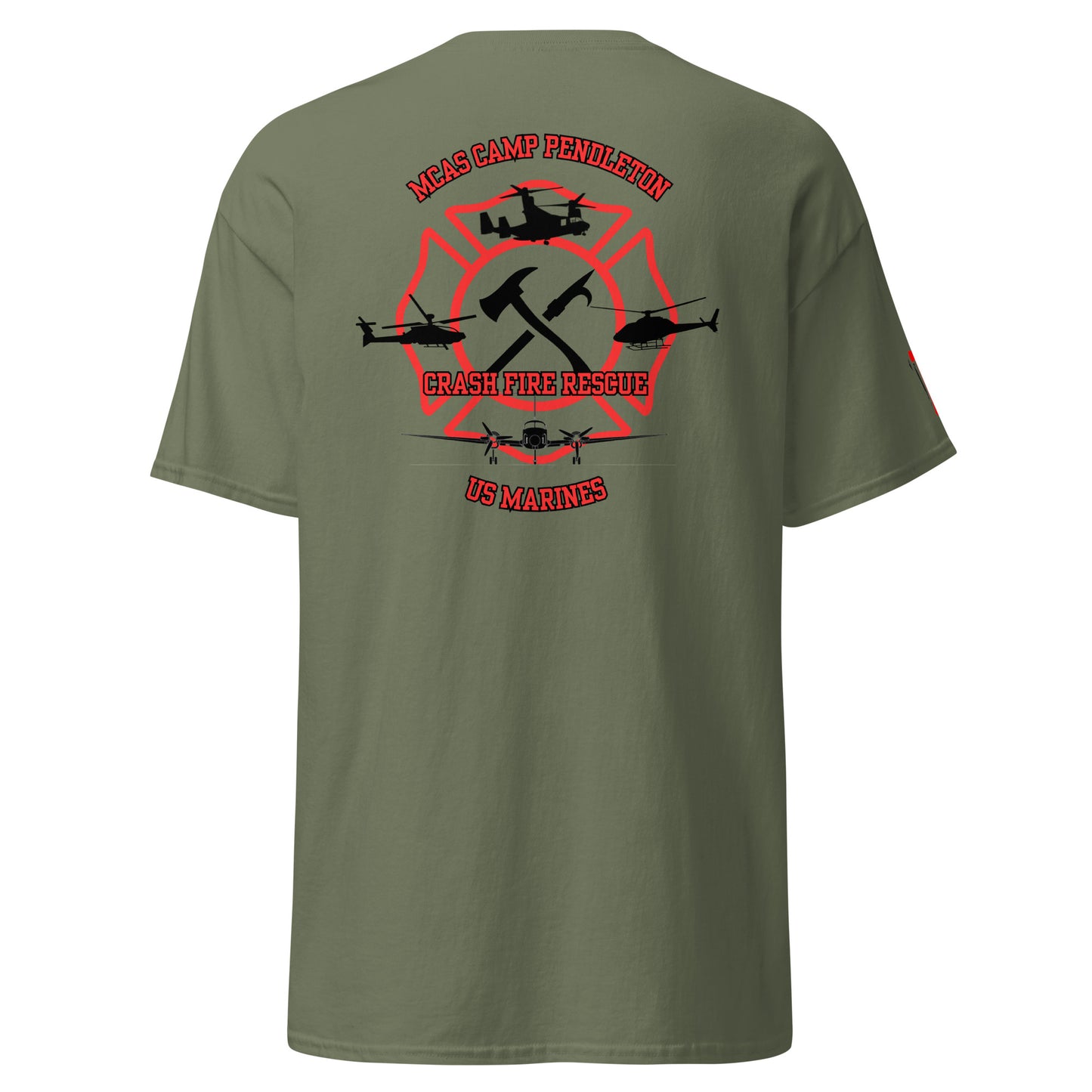 MCAS Pendleton CFR Base Green Tee
