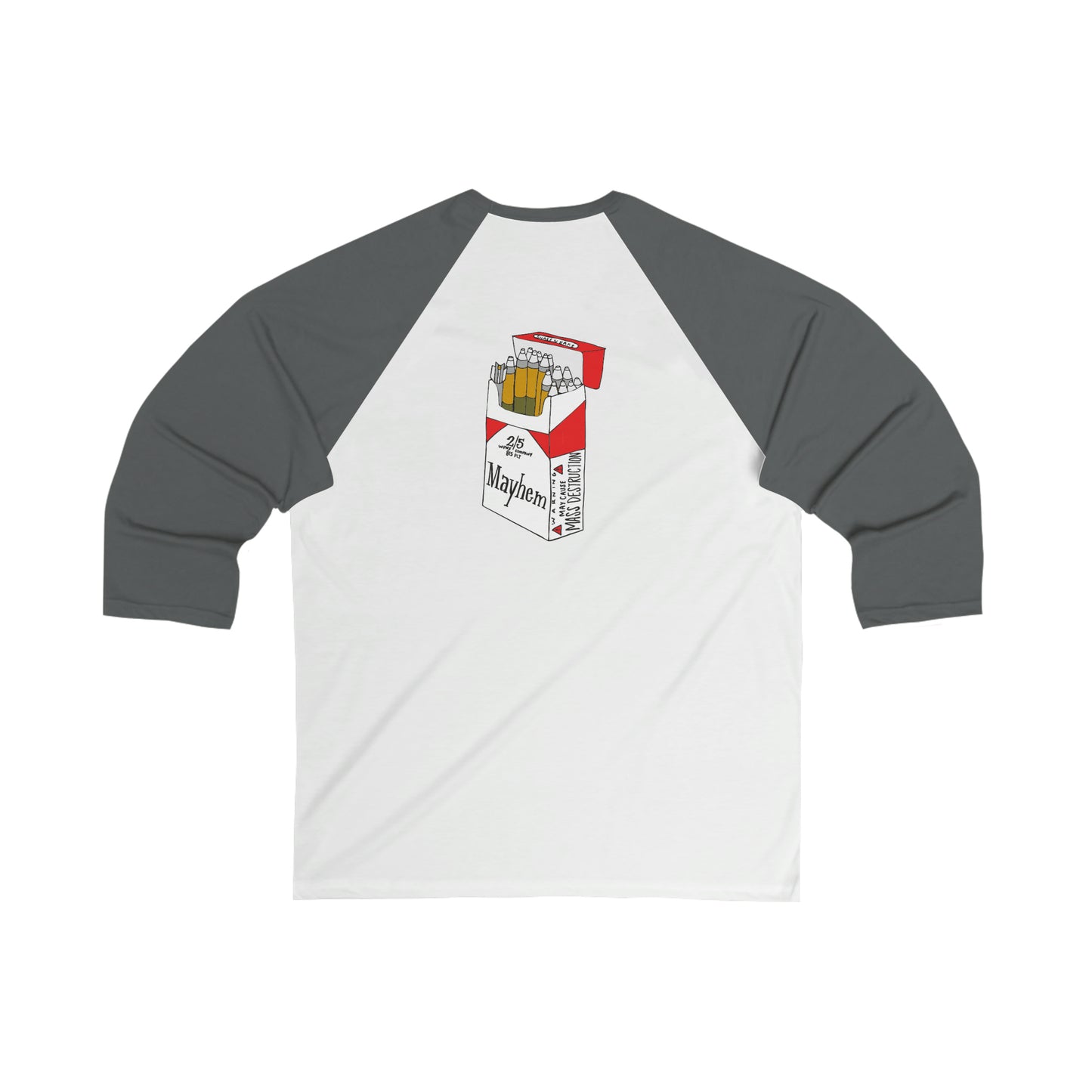 New Mayhem 3\4 Sleeve Baseball Tee