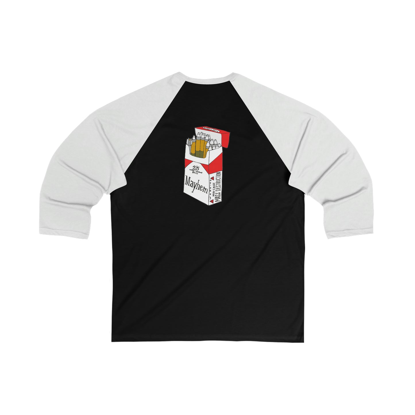 New Mayhem 3\4 Sleeve Baseball Tee
