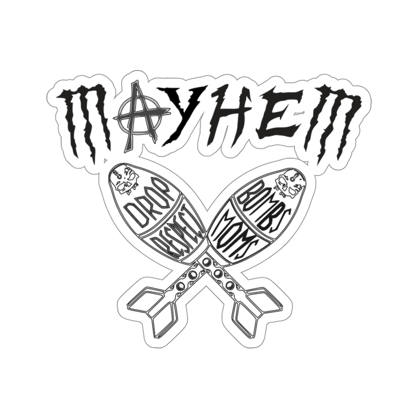 Legacy Mayhem Black Kiss-Cut Stickers