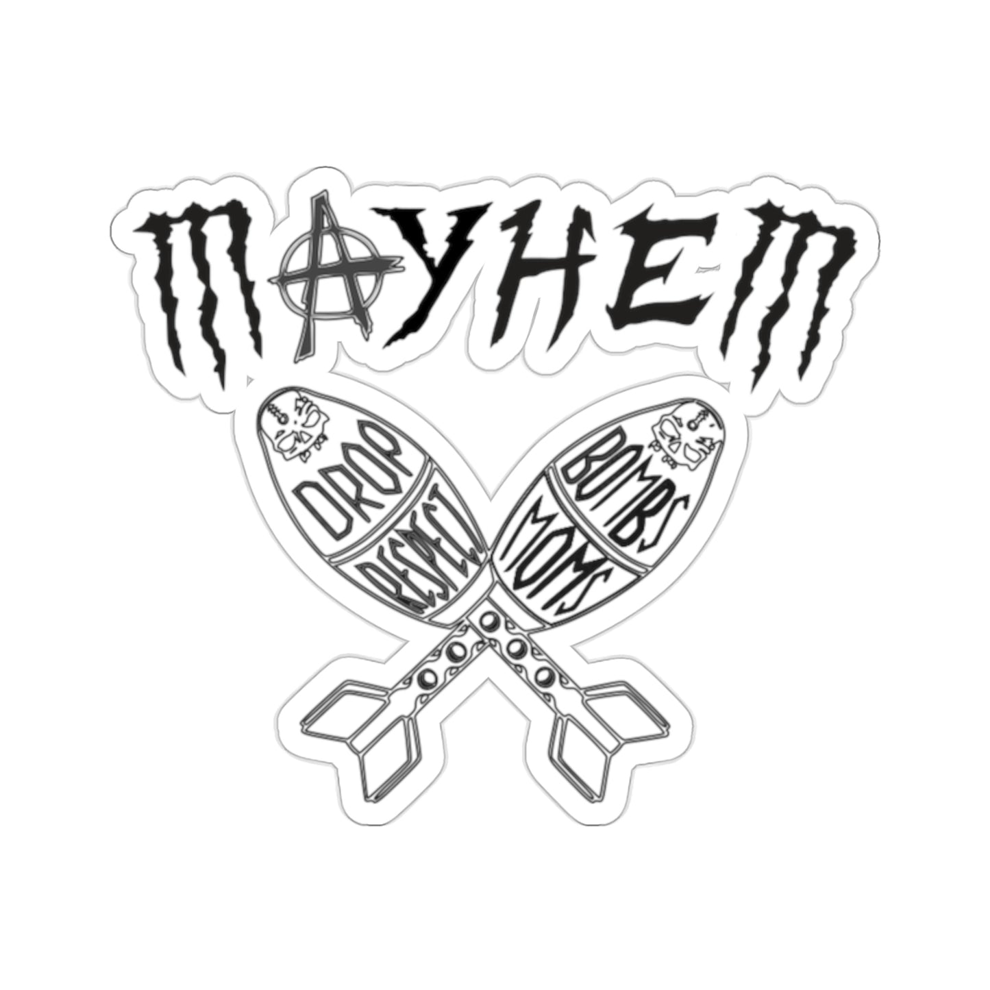 Legacy Mayhem Black Kiss-Cut Stickers
