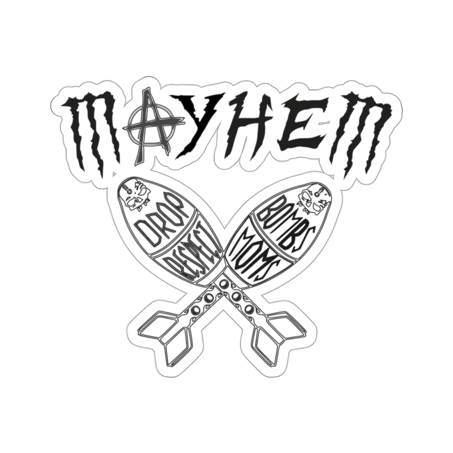Legacy Mayhem Black Kiss-Cut Stickers