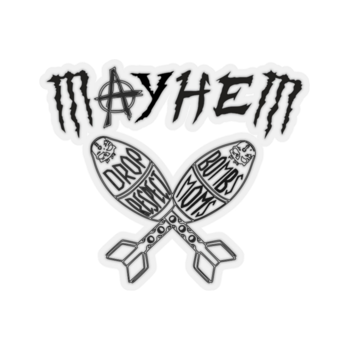 Legacy Mayhem Black Kiss-Cut Stickers