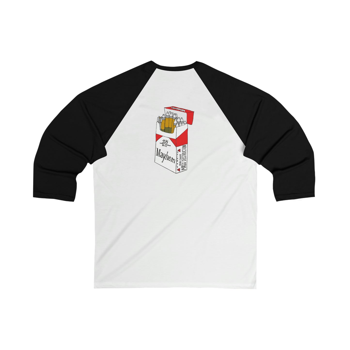 New Mayhem 3\4 Sleeve Baseball Tee