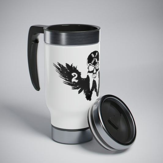 Weapons Co 2/5 Stainless Steel Travel Mug with Handle, 14oz