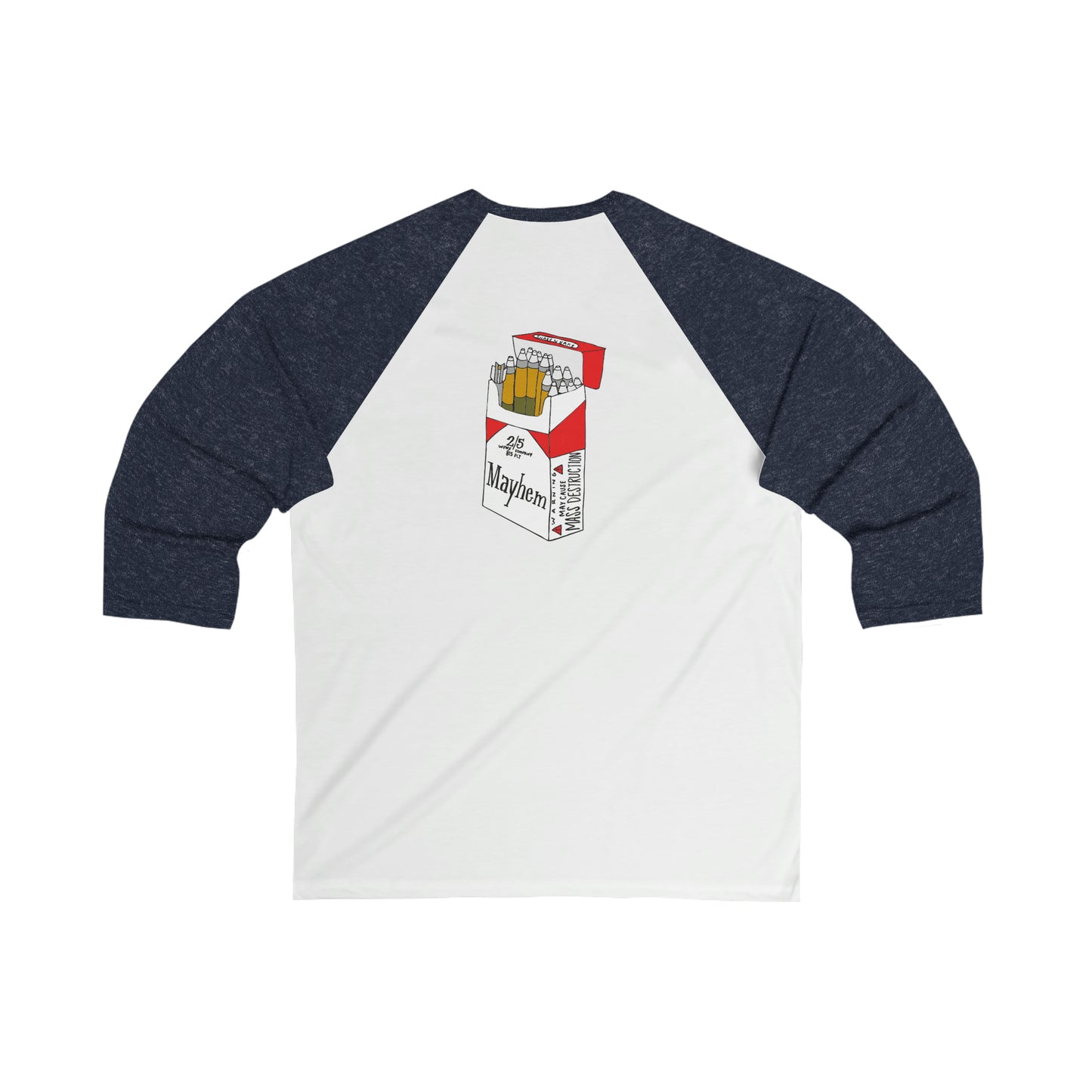 New Mayhem 3\4 Sleeve Baseball Tee