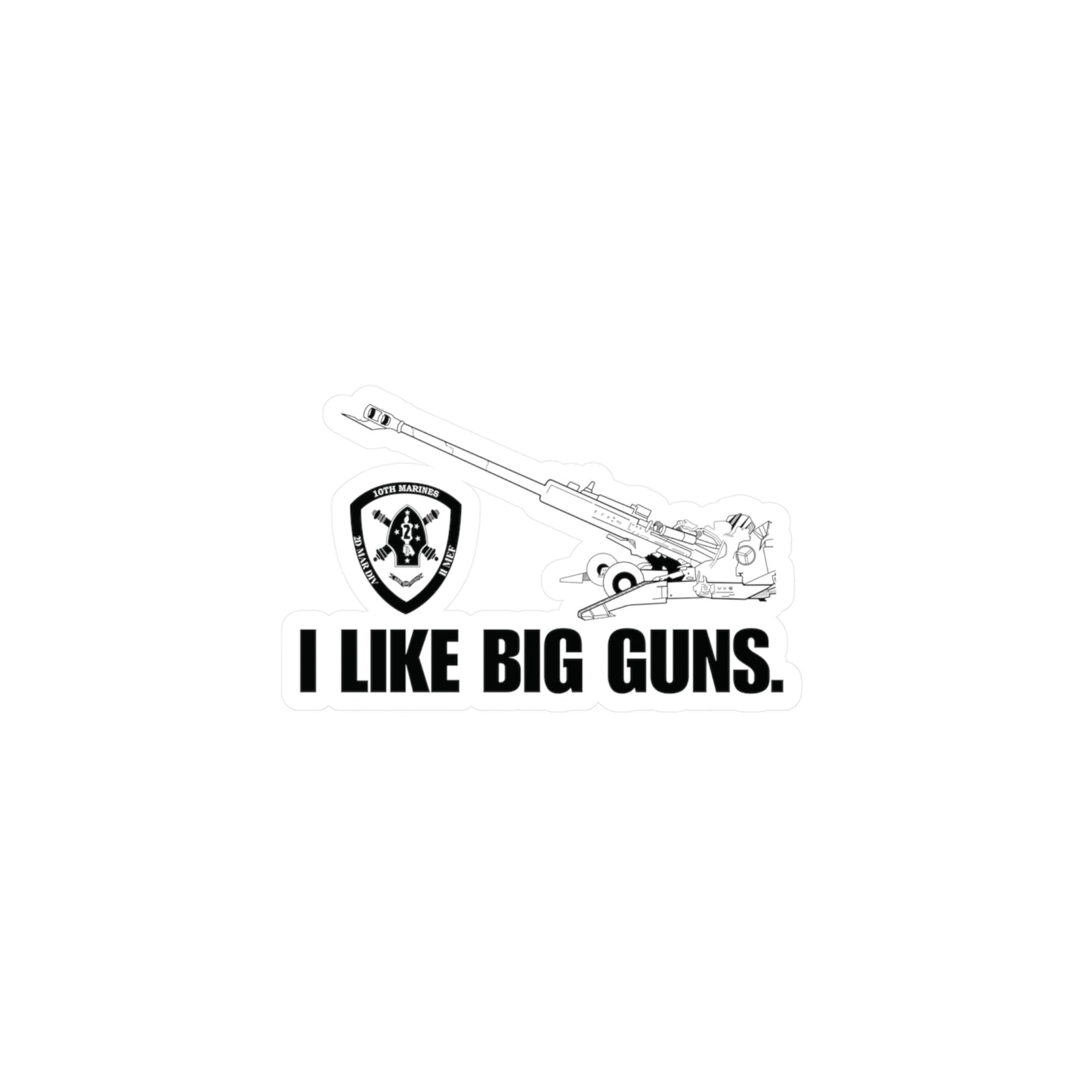 Molly Pitcher Big Guns Kiss-Cut Vinyl Decals