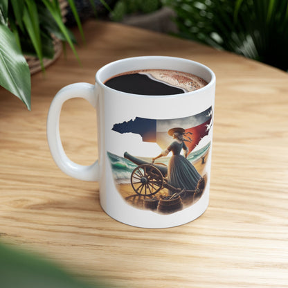 Molly Pitcher Ceramic Mug, (11oz, 15oz)