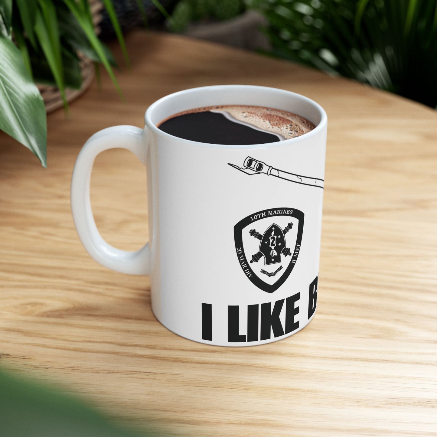 Molly Pitcher "Big Guns" Ceramic Mug, (11oz, 15oz)