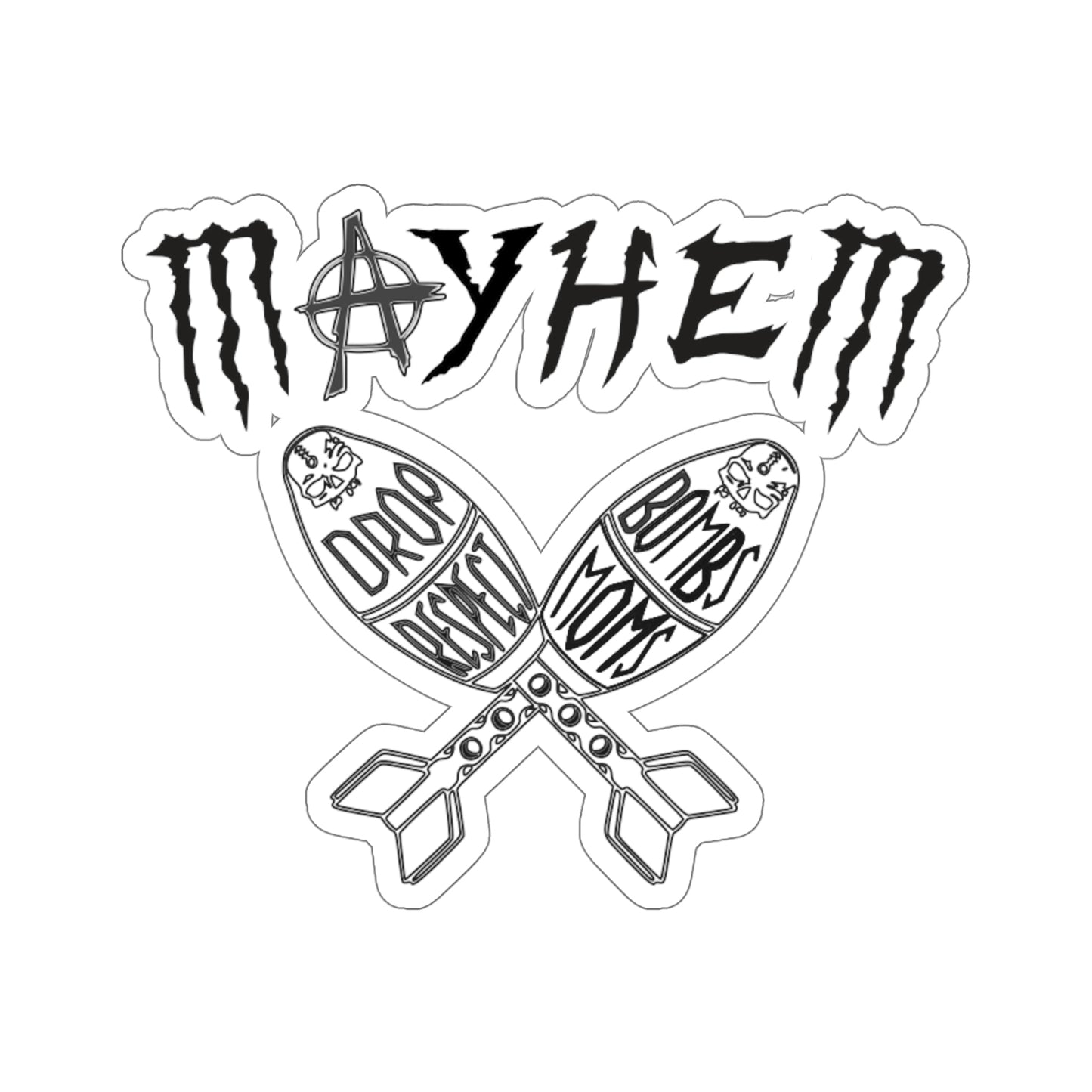 Legacy Mayhem Black Kiss-Cut Stickers