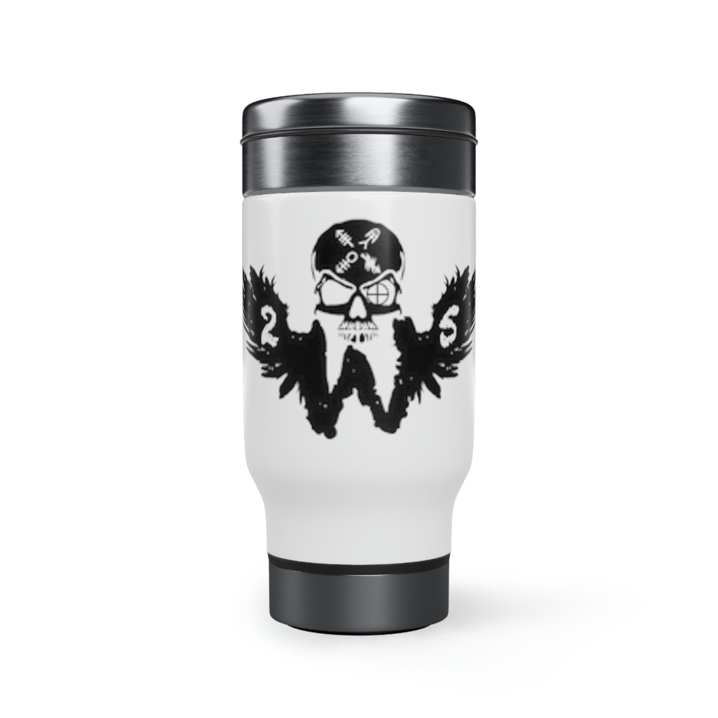 Weapons Co 2/5 Stainless Steel Travel Mug with Handle, 14oz